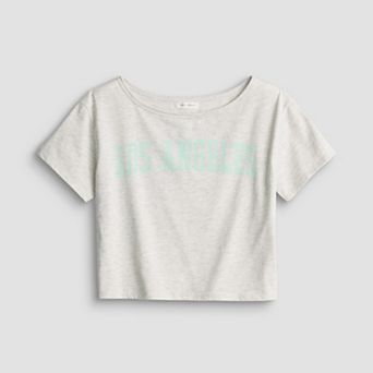 Girls 7-16 Sea + Skye Off Shoulder Graphic Tee