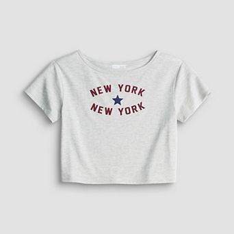 Girls 7-16 Sea + Skye Off Shoulder Graphic Tee