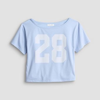 Girls 7-16 Sea + Skye Off Shoulder Graphic Tee