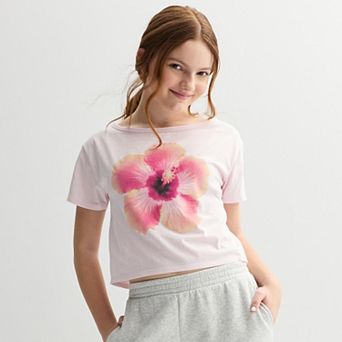 Girls 7-16 Sea + Skye Off Shoulder Graphic Tee