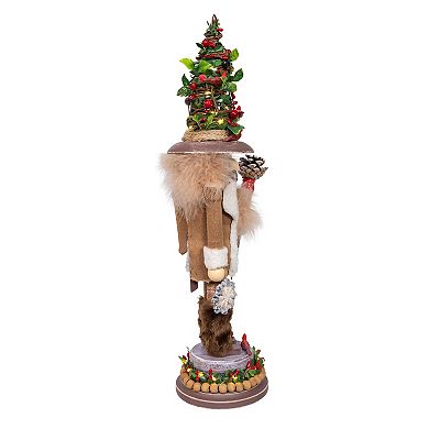 Kurt Adler 19-Inch Hollywood Nutcrackers LED Birch Berries Nutcracker Figurine Table Decor