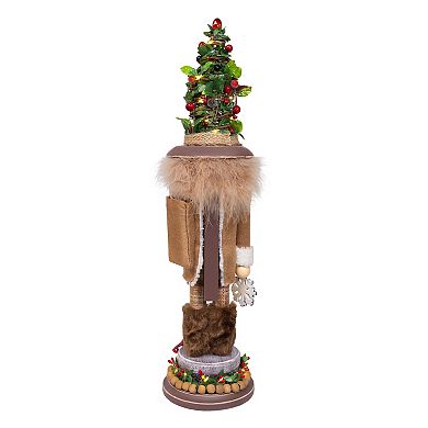 Kurt Adler 19-Inch Hollywood Nutcrackers LED Birch Berries Nutcracker Figurine Table Decor