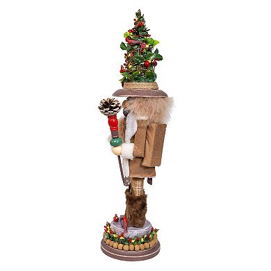 Kurt Adler 19-Inch Hollywood Nutcrackers LED Birch Berries Nutcracker Figurine Table Decor