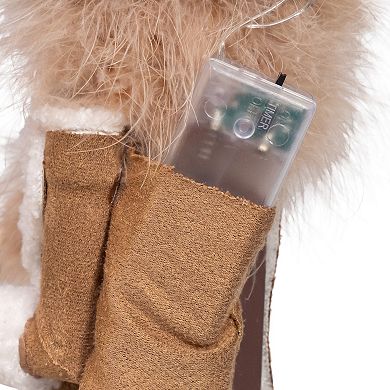 Kurt Adler 19-Inch Hollywood Nutcrackers LED Birch Berries Nutcracker Figurine Table Decor