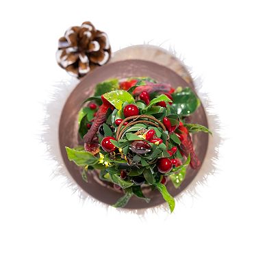 Kurt Adler 19-Inch Hollywood Nutcrackers LED Birch Berries Nutcracker Figurine Table Decor