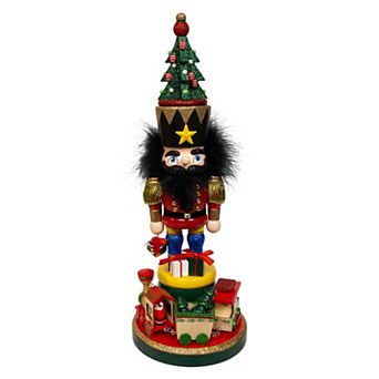Kurt Adler 18.5-Inch Hollywood Nutcrackers Train Nutcracker Figurine Table Decor