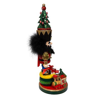 Kurt Adler 18.5-Inch Hollywood Nutcrackers Train Nutcracker Figurine Table Decor