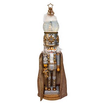 Kurt Adler 22-Inch Hollywood Nutcrackers Musical Nutcracker With Water Globe Table Decor