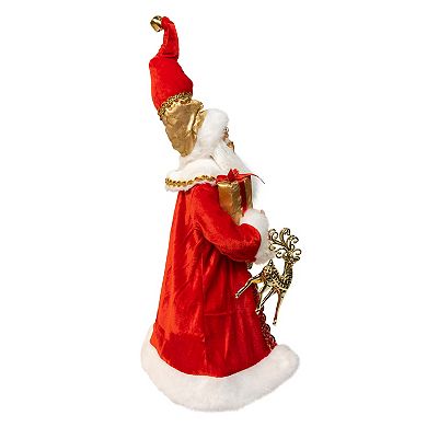 Kurt Adler 18-Inch Standing Santa Figurine Table Decor