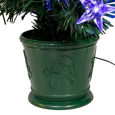 Kurt Adler 2-Ft. LED Fiber Optic Potted Artificial Christmas Tree