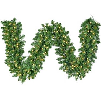 Kurt Adler Pre-Lit Artificial Vanderbilt Garland