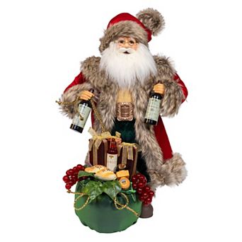 Kurt Adler 18-Inch Kringles Vineyard Santa Table Decor