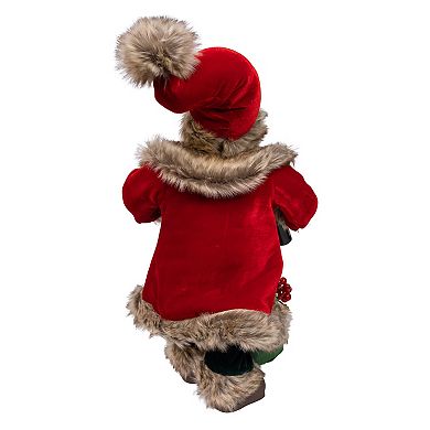 Kurt Adler 18-Inch Kringles Vineyard Santa Table Decor