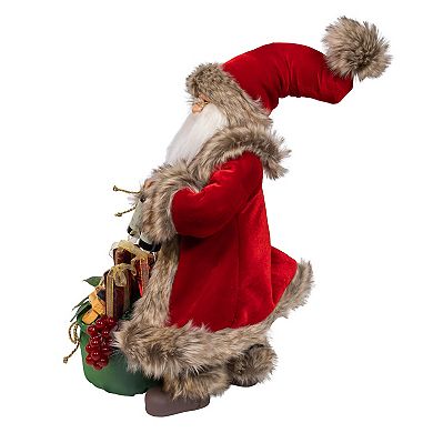 Kurt Adler 18-Inch Kringles Vineyard Santa Table Decor