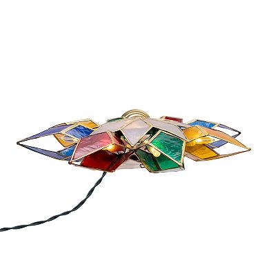 Kurt Adler 10-Light Capiz Star Christmas Tree Topper