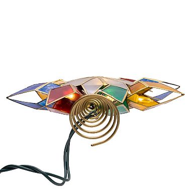 Kurt Adler 10-Light Capiz Star Christmas Tree Topper