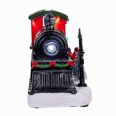 Kurt Adler Battery Operated Lighted Musical Santa Train Table Decor