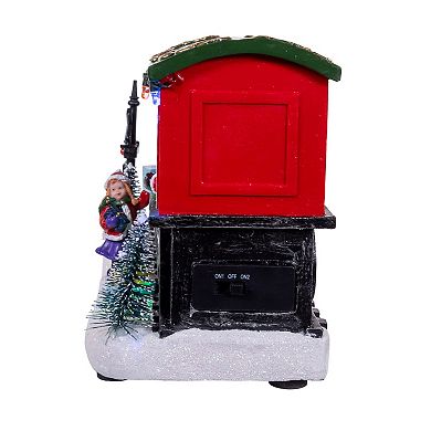 Kurt Adler Battery Operated Lighted Musical Santa Train Table Decor
