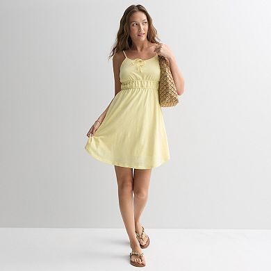 Juniors' SO Ruched Waist Knit Sundress