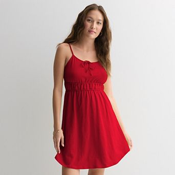 Juniors' SO® Ruched Waist Knit Sundress