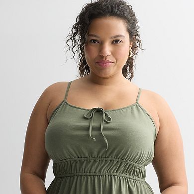 Juniors' Plus Size SO® Ruched Knit Sundress