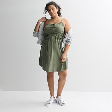 Juniors' Plus Size SO® Ruched Knit Sundress