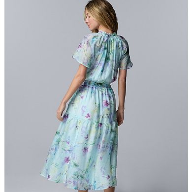 Petite Simply Vera Vera Wang Flowy Maxi Dress