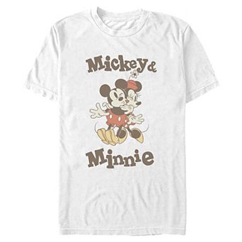Men's Disney's Mickey & Minnie Mouse Kiss Graphic Tee