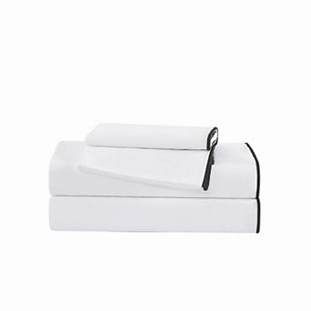 Brooklyn Loom Merrowed Edge Sheet Set with Pillowcases