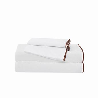Brooklyn Loom Merrowed Edge Sheet Set with Pillowcases