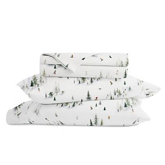 Urban Loft Christmas Holiday Soft 4 pc Bed Sheet Set, Winter Prints