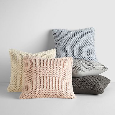 Chunky Knit Decor Throw Pillow