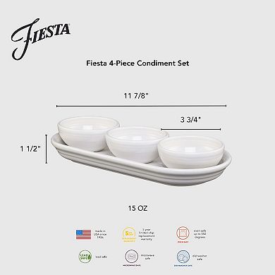 Fiesta 4 Piece Condiment Set