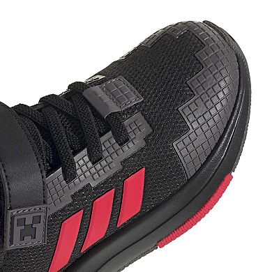 adidas x Minecraft Pro Little Kid Boys Elastic Lace & Hook Shoes