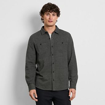 Men's Hurley French Terry Long Sleeve Button Down Shirt