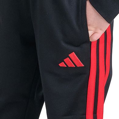 Boys 8-20 adidas Elastic Waistband 3-Stripe Tricot Jogger Pants