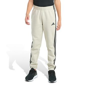 Boys 8-20 adidas Long Sleeve Essential 3-Stripe Fleece Cuffed Joggers in Regular & Plus Size