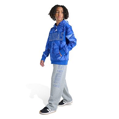 Boys adidas Elastic Waistband Collegiate Graphic Pants