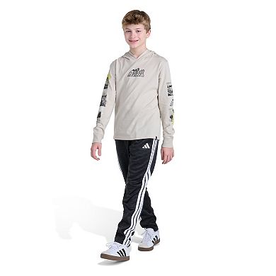 Boys 8-20 adidas Elastic Waistband Training Fleece 3-Stripes Pants