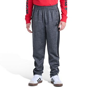 Boys 8-20 adidas Elastic Waistband Training Fleece 3-Stripes Pants