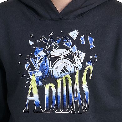 Boys 8-20 adidas Graphic Long Sleeve Fleece Hooded Pullover
