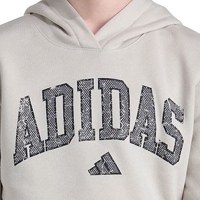 Boys 8-20 adidas Long Sleeve Collegiate Arch Hooded Pullover