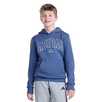 Boys 8-20 adidas Long Sleeve Collegiate Arch Hooded Pullover in Regular & Plus Size