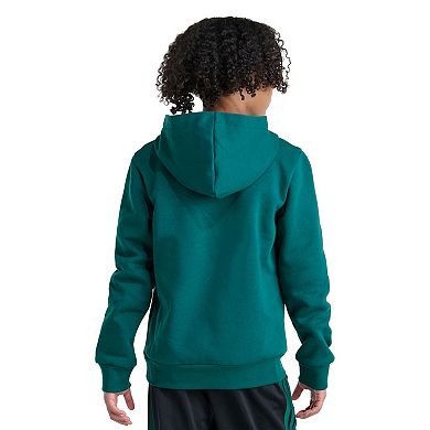 Boys 8-20 adidas Long Sleeve 3-Bar Mesh Logo Hooded Pullover