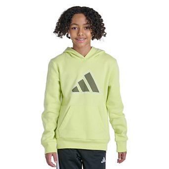 Boys 8-20 adidas Long Sleeve 3-Bar Mesh Logo Hooded Pullover