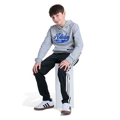 Boys 8-20 adidas Long Sleeve Graphic Fleece Hooded Pullover in