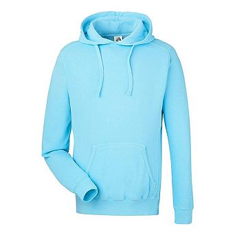 J. America Pigment-Dyed Fleece Hooded Sweatshirt