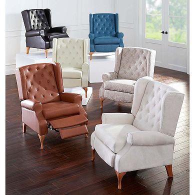BrylaneHome 400 Lbs. Weight Capacity Queen Ann Recliner