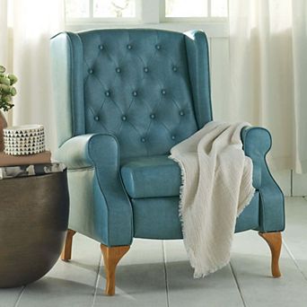 BrylaneHome 400 Lbs. Weight Capacity Queen Ann Recliner