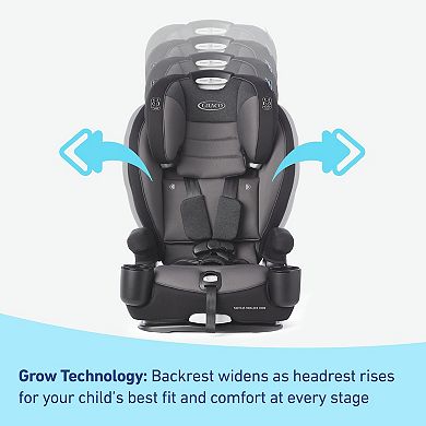 Graco® Nautilus SnugLock Grow 3-in-1 Forward-Facing Harness Booster Car Seat